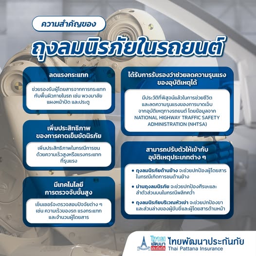 ความสำคัญของถุงลมนิรภัยในรถยนต์